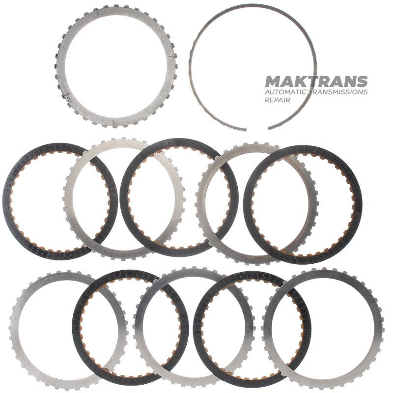 Komplet tarcz stalowych i ciernych K3 Clutch TR-60SN 09D - (5 tarcz ciernych, całkowita grubość zestawu 26,50 mm)