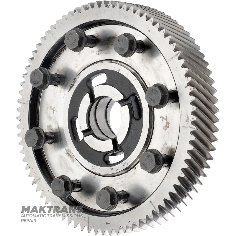 Mechanizm różnicowy zębaty walcowy VAG eHybrid DQ400 0DD - 78 zębów (Ř zew. 230,60 mm), Ø wew. 42,85 mm, 8 śrub mocujących