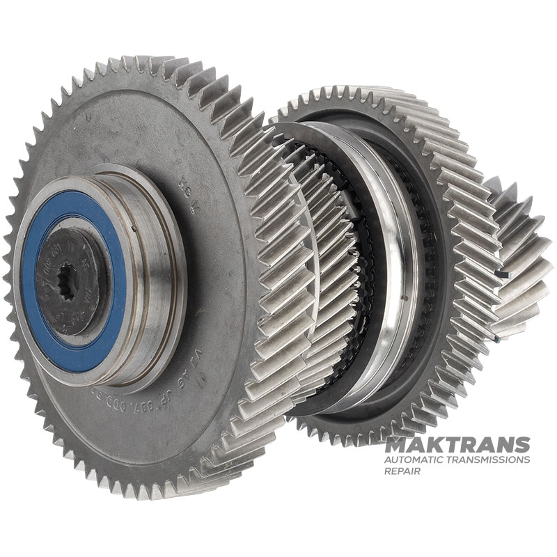 Wał mechanizmu różnicowego nr 1 VAG eHybrid DQ400 0DD - 20 zębów (Ř 66,10 mm) / 63 zębów (Ř 135,40 mm) / 51 zębów (Ř 101,90 mm) / 63 zębów (Ř 153,80 mm)
