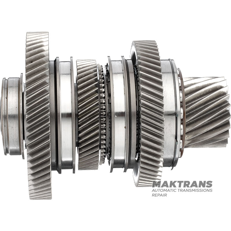 Wał mechanizmu różnicowego nr 1 VAG eHybrid DQ400 0DD - 20 zębów (Ř 66,10 mm) / 63 zębów (Ř 135,40 mm) / 51 zębów (Ř 101,90 mm) / 63 zębów (Ř 153,80 mm)