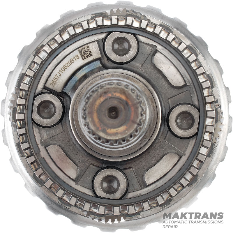 Wał wyjściowy / przekładnia planetarna nr 4 / bęben sprzęgła D (bez tarcz) DODGE-CHRYSLER 845RE 850RE - 23 wypusty (zewnętrzna Ø 30,80 mm), wysokość całkowita 229 mm, 4 koła zębate (37 zębów)
