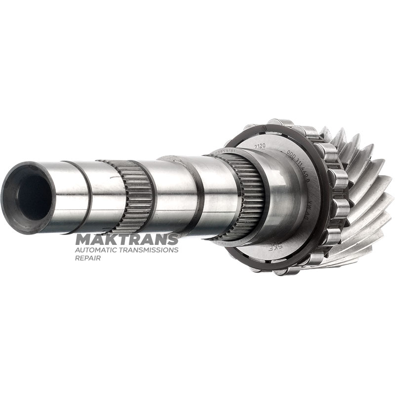 Wał wyjściowy nr 2 VAG eHybrid DQ400 0DD - długość wału 238 mm, 22 zęby (Ř zewnętrzna 72,60 mm)