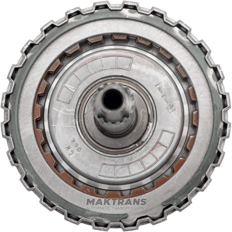 Wał wejściowy/bęben K1 (niski) sprzęgło JATCO JF404 001398205B - (długość wału 298 mm, 5 tarcz ciernych)