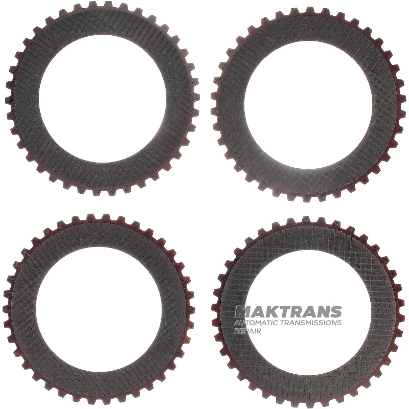 Zestaw tarcz ciernych C1 Clutch ALLISON 4000 - w zestawie 4 tarcze cierne (grubość 3,20 mm, średnica wewnętrzna 132,20 mm, 38 zębów)