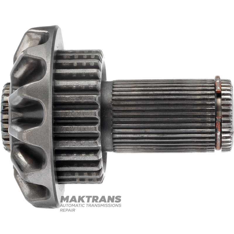 Zespół przekładni pomocniczych z wałem mechanizmu różnicowego (lewy) Chevrolet Corvette C6 (2005 - 2013) 6L80E 19133230 - LINAMAR 84300369 (całkowita długość 97 mm, 41 wypustów (zewnętrzna Ø 31,40 mm)