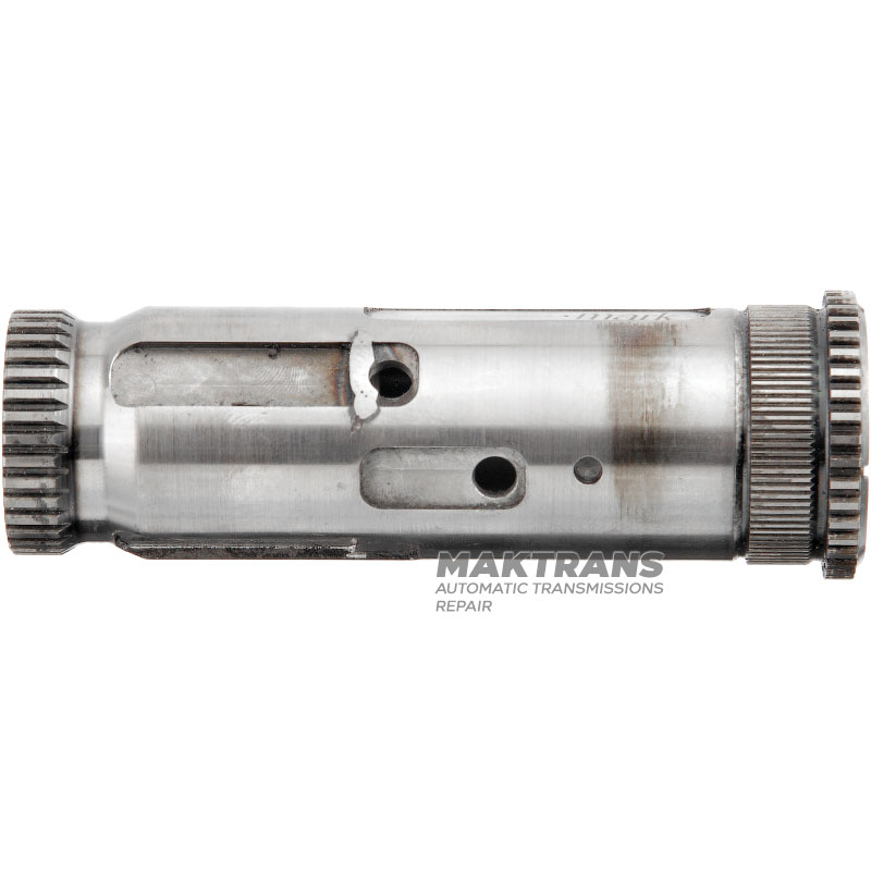 Prowadząca tuleja olejowa / stojan koła reaktora BMW AWF8G45 - długość 119,30 mm, średnica wewnętrzna tulei 25,30 mm, ilość wypustów na koło reaktora 34 szt. (Ř zewnętrzna 34,60 mm)
