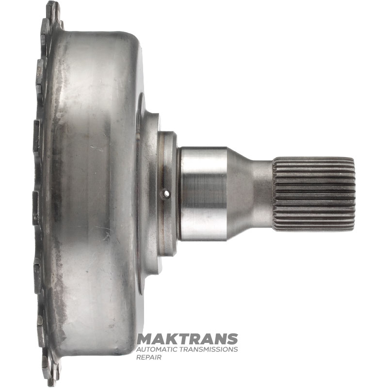 Wał pośredni z kołnierzem ZF 5HP19 5HP19A 1056 232 085 — (wysokość całkowita 111 mm, 34 wypusty (Ř zewnętrzna 27,50 mm)