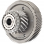 Wał pośredni mechanizmu różnicowego Ford HF45 ECVT PZ18-7H348-BA PZ18-7H346-BC 238296397 20557198-Koło zębate pierwotne 19 zębów (nar. X 81,65 mm, 2 nacięcia), koło prowadzące 89 zębów (nar. X 149,75 mm, bez uwag)