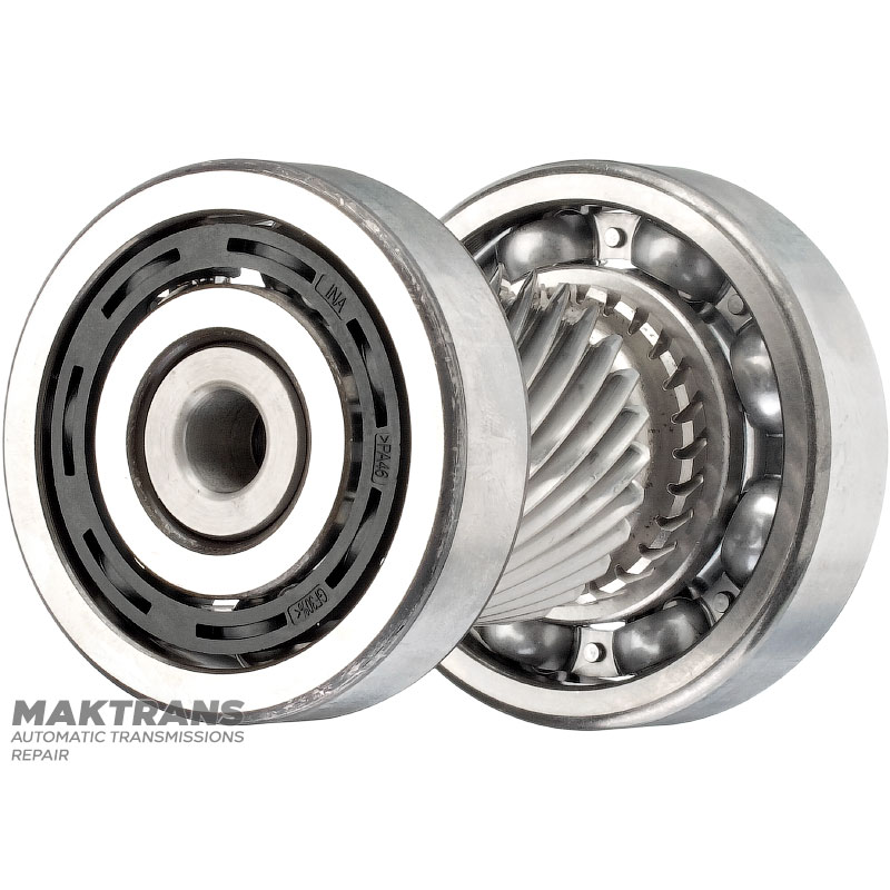Wał napędowy mechanizmu różnicowego / wał napędowy silnika trakcyjnego FORD HF45 eCVT PZ18-7J472-AB - 27 zębów (Ř zew. 49,25 mm), 27 wypustów (Ř zew. 27,85 mm)