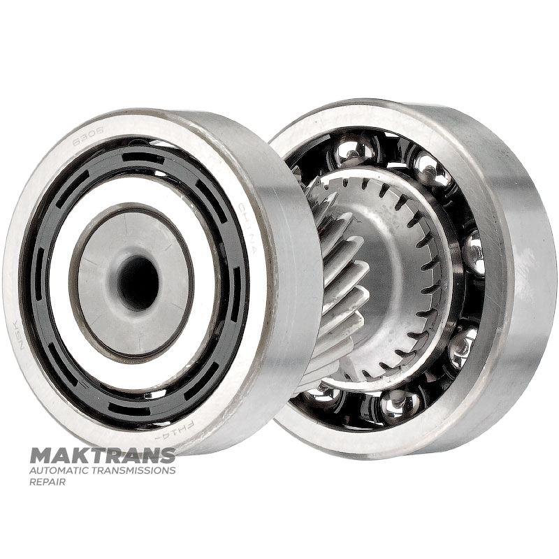 Wał napędowy mechanizmu różnicowego / wał napędowy silnika trakcyjnego FORD HF45 eCVT LX68-7J472-AC - 26 zębów (Ř zewnętrzna 50,70 mm), 27 wypustów (Ř zewnętrzna 27,85 mm)