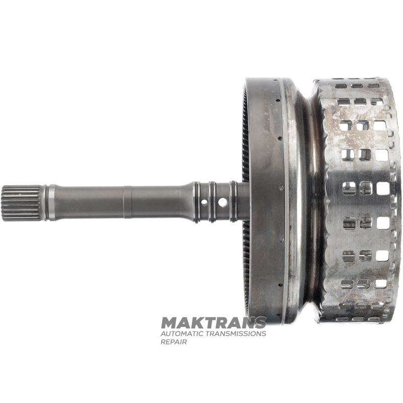 Wał wejściowy / bęben K1 Sprzęgło NISSAN RE5R05A / JATCO JR507A 3154095X02 - wysokość całkowita 269 mm, 106 zębów, 7 tarcz ciernych (60 zębów), 24 wypusty (Ř zewnętrzna 25,75 mm, długość wypustu 27 mm)