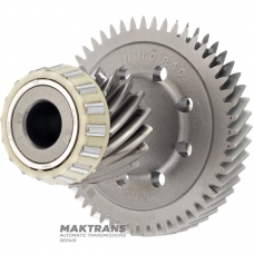 Mechanizm różnicowy pośredniego HYUNDAI / KIA A8MF1 457224G630 457204G611 - koło napędowe (18 zębów, Ø zew. 70,75 mm, 1 nacięcie), koło napędzane (51 zębów, Ø zew. 140,45 mm, 3 nacięcia)