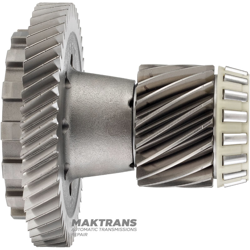 Mechanizm różnicowy pośredniego HYUNDAI / KIA A8MF1 457224G630 457204G611 - koło napędowe (18 zębów, Ø zew. 70,75 mm, 1 nacięcie), koło napędzane (51 zębów, Ø zew. 140,45 mm, 3 nacięcia)