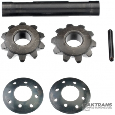 Zestaw wałków mechanizmu różnicowego Hyundai / KIA A8MF1 429104G000 - 2 wałki zębate (10 zębów, średnica zewnętrzna 49 mm, średnica zewnętrzna 18,05 mm), oś zębatki (długość 108 mm, średnica zewnętrzna 17,95 mm)