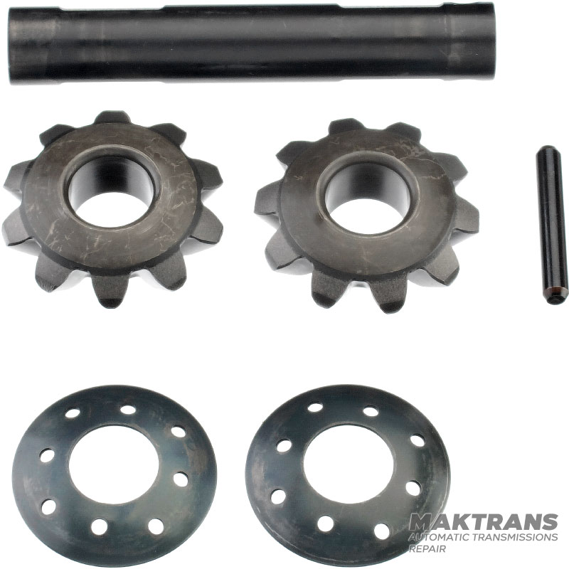 Zestaw wałków mechanizmu różnicowego Hyundai / KIA A8MF1 429104G000 - 2 wałki zębate (10 zębów, średnica zewnętrzna 49 mm, średnica zewnętrzna 18,05 mm), oś zębatki (długość 108 mm, średnica zewnętrzna 17,95 mm)