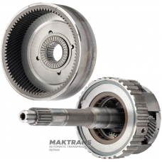 Wał wejściowy / przekładnia planetarna OVERDRIVE Aisin Warner 30-40LE, 30-80LE / TOYOTA A340 - długość wału wejściowego 195 mm (20 wypustów, średnica zewnętrzna 21,30 mm), 4 satelity (23 zęby, 2 nacięcia), koło koronowe 79 zębów (zewnętrzne Ř 117,95 mm)