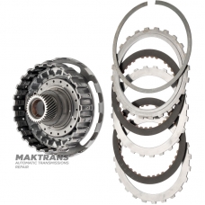 Kosz OVERDRIVE Sprzęgło (2 tarcze cierne) / przekładnia planetarna OVERDRIVE (33 zębów, średnica zewnętrzna 43,30 mm) - Aisin Warner 30-40LE, 30-80LE