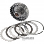OVERDRIVE Kosz sprzęgła (2 tarcze cierne) / Koło słoneczne planetarne OVERDRIVE (33 zęby, średnica zewnętrzna 43,30 mm) -3563330040 3460150010 Aisin Warner 30-40LE, 30-80LE / TOYOTA A340 A343