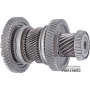 Wał wyjściowy nr 1 VAG DSG DQ500 0BT / 0BH — 15 zębów (średnica zewnętrzna 64 mm), 53 zęby (średnica zewnętrzna 141 mm), 45 zębów (średnica zewnętrzna 100,50 mm), 39 zębów (średnica zewnętrzna 87,90 mm), 57 zębów (średnica zewnętrzna 160,65 mm)