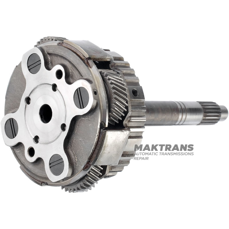 Wał wejściowy / przekładnia planetarna OVERDRIVE Aisin Warner 30-40LE, 30-80LE / TOYOTA A343 - długość wału wejściowego 208 mm (20 wypustów, średnica zewnętrzna 21,30 mm), 4 satelity (32 zęby, szerokość 14,40 mm)