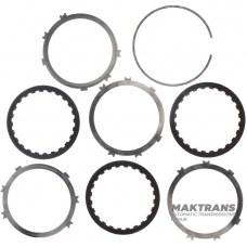 Komplet tarcz stalowych i ciernych HAMULEC OVERDRIVE Aisin Warner 30-40LE, 30-80LE / TOYOTA A340 A343 - 3 tarcze cierne (całkowita grubość kompletu 17,75 mm)