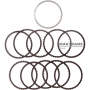 Komplet tarcz stalowych i ciernych Overdrive Clutch Hyundai / KIA A8MF1 454254G600 - (8 tarcz ciernych, całkowita grubość zestawu 22,65 mm)