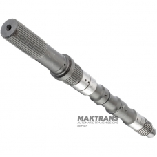 Wał wyjściowy RE5R05A / RE7R01A - długość całkowita 476 mm, 32 wypusty (zewnętrzna Ø 32,35 mm, L35 mm), 36 wypustów (zewnętrzna Ø 37,80 mm, L25 mm), 32 wypusty (zewnętrzna Ø 33,65 mm, L78 mm)