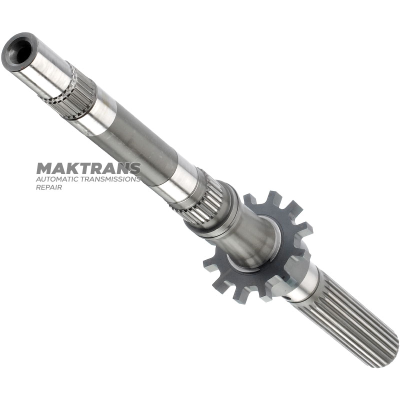 Wał wyjściowy Aisin Warner 30-40LE / TOYOTA A340 - długość całkowita wału 465 mm, wypusty wału 24 wypusty (zewnętrzna Ø 25,85 mm, L23 mm), 28 wypustów (zewnętrzna Ø 30,30 mm, L19 mm), 23 wypusty (zewnętrzna Ø 30,80 mm, dł. 122 mm)