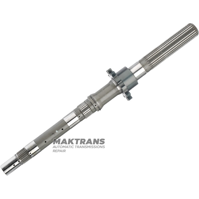 Wał wyjściowy Aisin Warner 30-40LE / TOYOTA A340 - długość całkowita wału 465 mm, wypusty wału 24 wypusty (zewnętrzna Ø 25,85 mm, L23 mm), 28 wypustów (zewnętrzna Ø 30,30 mm, L19 mm), 23 wypusty (zewnętrzna Ø 30,80 mm, dł. 122 mm)