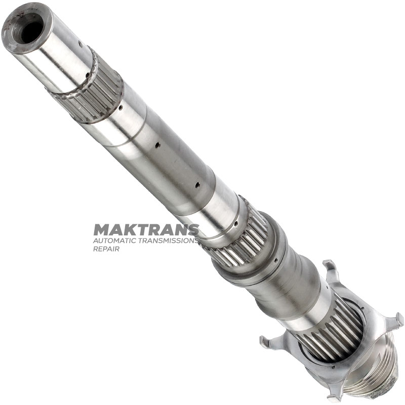 Wał wyjściowy Aisin Warner 30-40LE / TOYOTA A340 - długość całkowita wału 377 mm, wypusty wału 24 wypusty (zewnętrzna Ø 25,85 mm, L19 mm), 28 wypustów (zewnętrzna Ø 30,30 mm, L19 mm), 23 wypusty (zewnętrzna Ø 30,80 mm, dł. 62 mm)