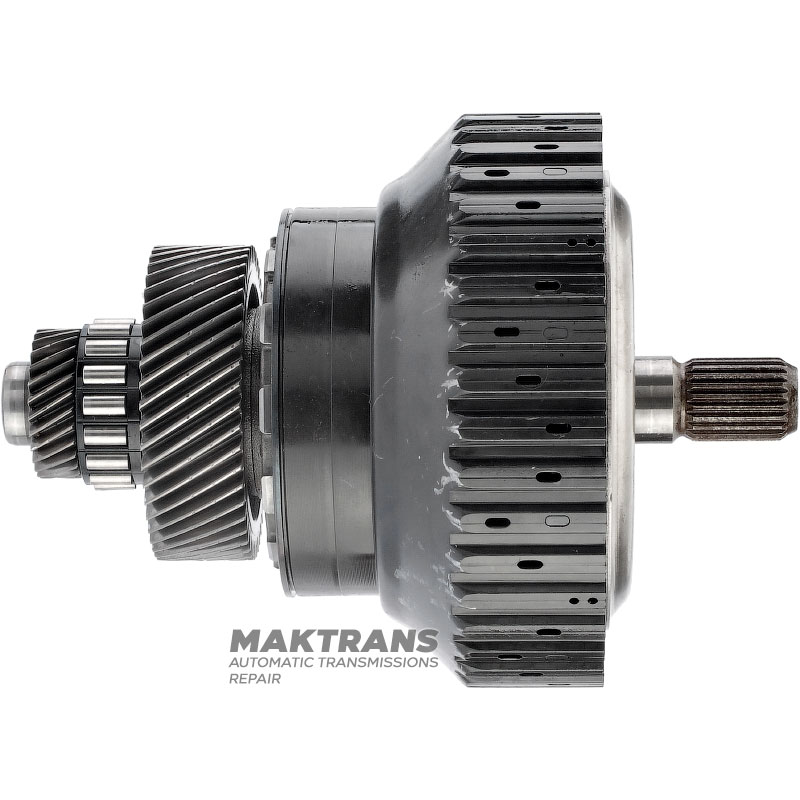 Wał wejściowy/sprzęgło VAG CVT VL380 0AW - 27 zębów (Ř zew. 42,45 mm, 1 nacięcie) / 48 zębów (Ř zew. 89,15 mm, 3 nacięcia), 7 tarcz ciernych (całkowita grubość kompletu 31 mm)