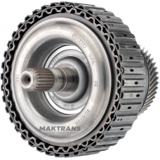 Wał wejściowy/sprzęgło VAG CVT VL380 0AW - 27 zębów (Ř zew. 42,45 mm, 1 nacięcie) / 48 zębów (Ř zew. 89,15 mm, 3 nacięcia), 6 tarcz ciernych (całkowita grubość kompletu 31,80 mm)