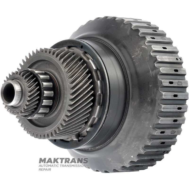 Wał wejściowy/sprzęgło VAG CVT VL380 0AW - 27 zębów (Ř zew. 42,45 mm, 1 nacięcie) / 48 zębów (Ř zew. 89,15 mm, 3 nacięcia), 6 tarcz ciernych (całkowita grubość kompletu 31,80 mm)
