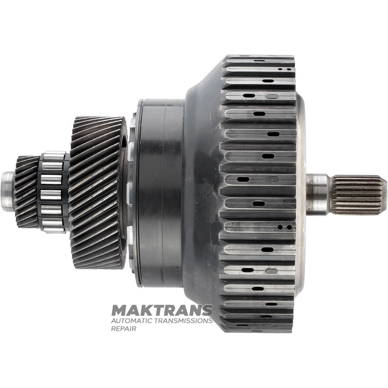 Wał wejściowy/sprzęgło VAG CVT VL380 0AW - 27 zębów (Ř zew. 42,45 mm, 1 nacięcie) / 48 zębów (Ř zew. 89,15 mm, 3 nacięcia), 6 tarcz ciernych (całkowita grubość kompletu 31,80 mm)