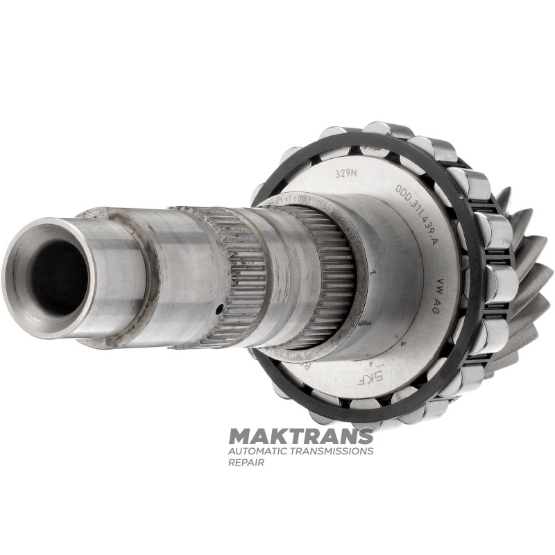 Wał wyjściowy nr 1 VAG eHybrid DQ400 0DD 0DD311205 0DD311439A - długość wału 202 mm, 20 zębów (Ř zewnętrzna 66,05 mm)