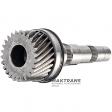 Wał wyjściowy nr 2 VAG eHybrid DQ400 0DD 0DD311440C - długość wału 238 mm, 26 zębów (Ř zewnętrzna 81,65 mm)