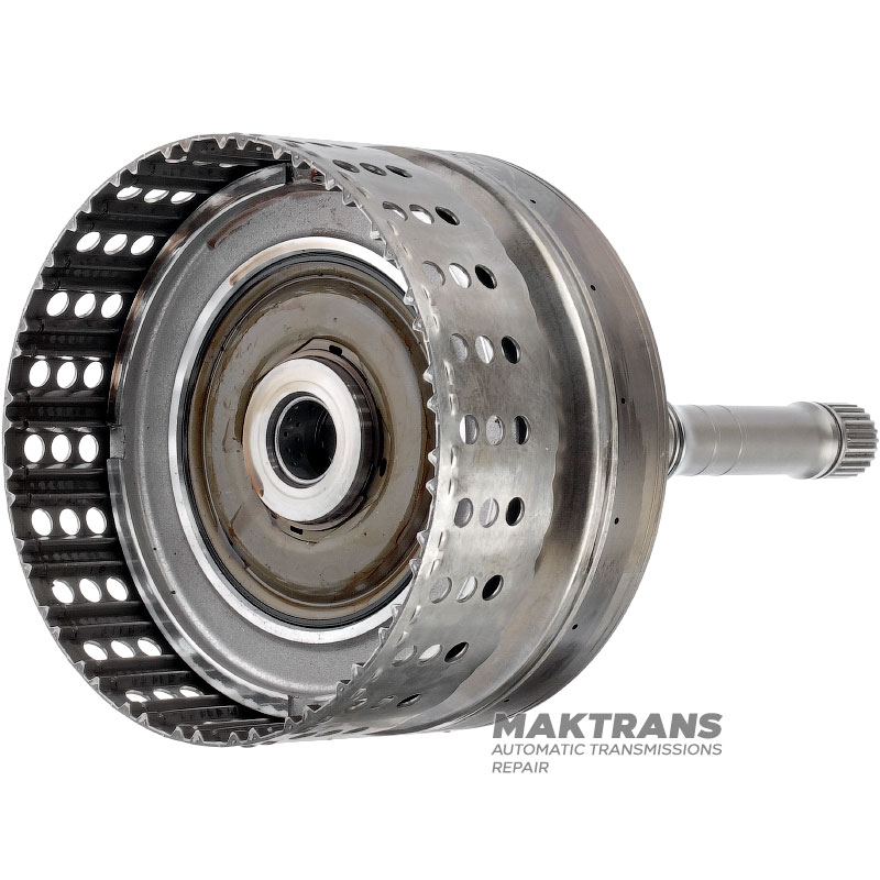 Wał wejściowy / bęben K1 Sprzęgło (puste, bez tarcz) NISSAN RE7R01 315401XJ0C - (długość całkowita 311 mm, długość wału 243 mm, 24 wypusty (Ř zewnętrzna 25,70 mm), 105 zębów na kole zębatym)