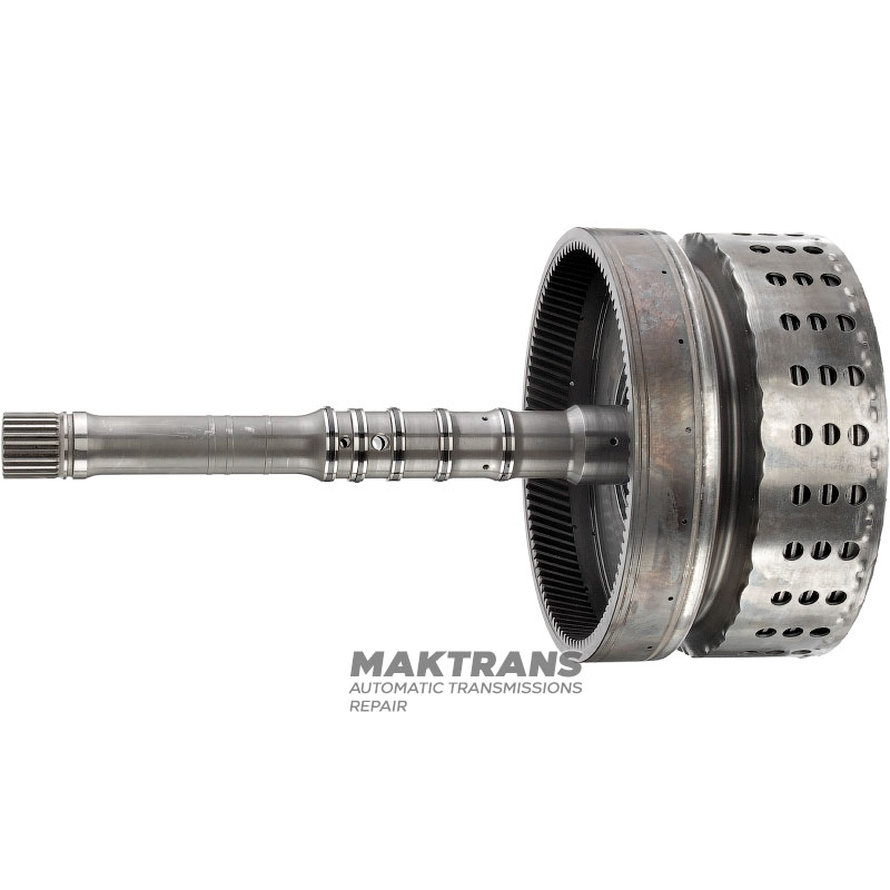 Wał wejściowy / bęben K1 Sprzęgło (7 tarcz ciernych) NISSAN RE7R01 315401XJ0C - (długość całkowita 324 mm, długość wału 255 mm, 24 wypusty (Ř zewnętrzna 25,70 mm), 105 zębów na koronie)