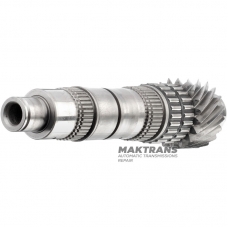 Wał wyjściowy nr 1 (1-2-5-6) GETRAG DCT250 - długość 244 mm, 19 zębów na przekładni (Ř zew. 58,80 mm, 3 wycięcia)