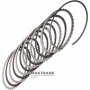Komplet tarcz stalowych i ciernych C1 Sprzęgło TOYOTA UA80E / UA80F 3563348030, 3563306030, 3563448060, 3563448050, 3563406050 - 5 tarcz ciernych (całkowita grubość kompletu to 20,45 mm)