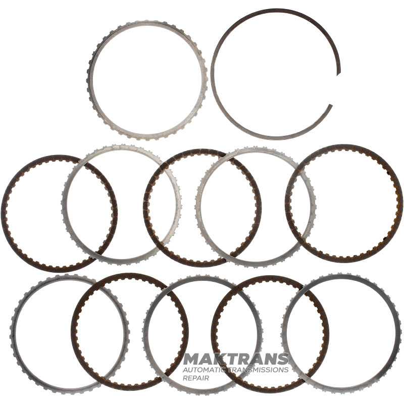 Komplet tarcz stalowych i ciernych C1 Sprzęgło TOYOTA UA80E / UA80F 3563348030, 3563306030, 3563448060, 3563448050, 3563406050 - 5 tarcz ciernych (całkowita grubość kompletu to 20,45 mm)
