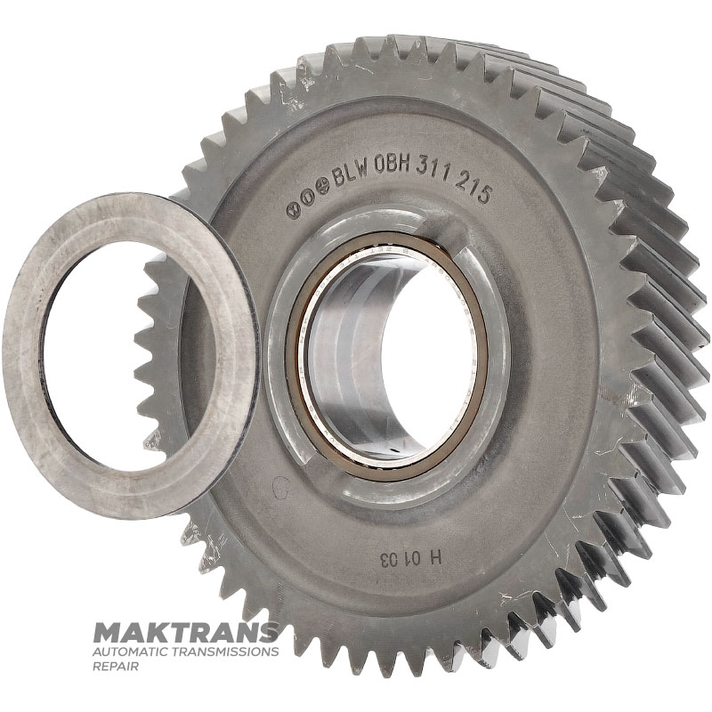 Koło zębate biegu wstecznego DQ500 0BT 0BH DSG 7 0BH311215 — (53 zęby, średnica zewnętrzna 141,50 mm, szerokość 23 mm)