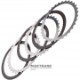 Komplet stalowych i tarcz ciernych COAST Clutch FORD 5R110W - 3 tarcze cierne, łączna grubość kompletu 12,05 mm