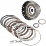 Kosz sprzęgła FORWARD FORD 5R110W 3C3Z-7A360-SA - 4 tarcze cierne (76 zębów), łączna grubość zestawu 21,25 mm