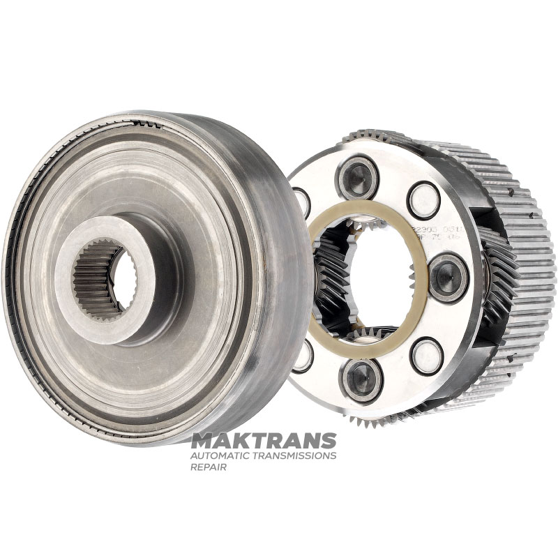 Tylna przekładnia planetarna FORD 5R110W 3C3Z-7D006-AA, 3C3Z-7A153-CA, 3C3Z-7A153-AA — 4 satelity (32 zęby, średnica zewnętrzna 50,55 mm), koło koronowe 98 zębów (średnica zewnętrzna 160,10 mm)