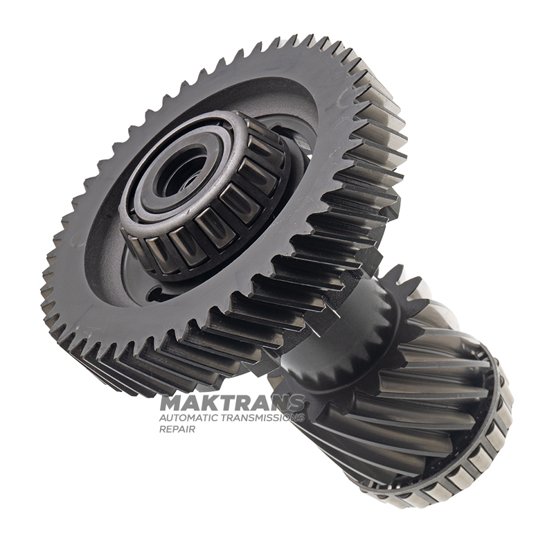 Zestaw kół zębatych mechanizmu różnicowego TOYOTA UA80E / UA80F - zębatka zacisku centralnego (52 zęby, średnica zewnętrzna 143,15 mm), wał pośredni (16 zębów (Ř zewnętrzna 70,60 mm) / 49 zębów (Ř zewnętrzna 136,75 mm)