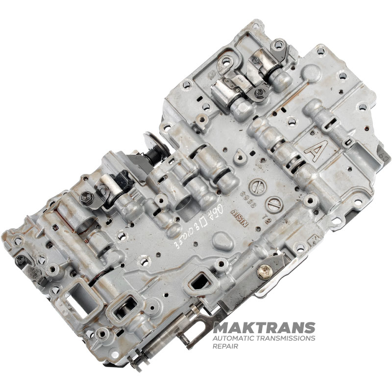 Zespół sterownika zaworowego z elektromagnesami (niezweryfikowany) TOYOTA A340E / A340F A343 - zdemontowany ze skrzyni biegów z oznaczeniami (35010-3D790, TOYOTA 4RUNNER, Silnik: (5VZFE) 3400CC EFI)