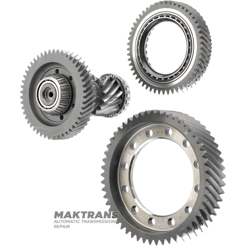Komplet kół zębatych przekładni głównej TOYOTA \ LEXUS UA81E UA81F - 4120678020, 4130078030, 3570478010 (mechanizm różnicowy 53 zęby, wał przemysłowy 15/49, zębatka zacisku centralnego 52 zęby)
