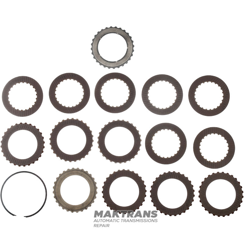 Kosz K3 Clutch VAG 01M, 01N, 01P 01M323921EX - 14 tarcz ciernych jednostronnych (całkowita grubość kompletu 22,60 mm)