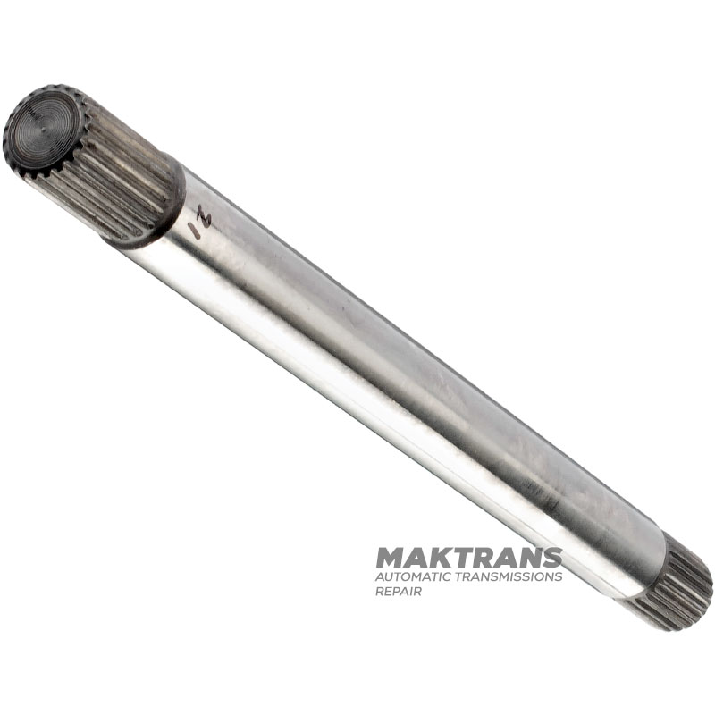 Wał wejściowy FORD A4LD, 4R44E, 4R55E / 5R55E, 5R55N, 5R55W, 5R55S XL2Z-7017-AA - długość 255 mm, 21 wypustów (Ř zew. 18,15 mm) / 22 wypustów (Ř zew. 18,25 mm)